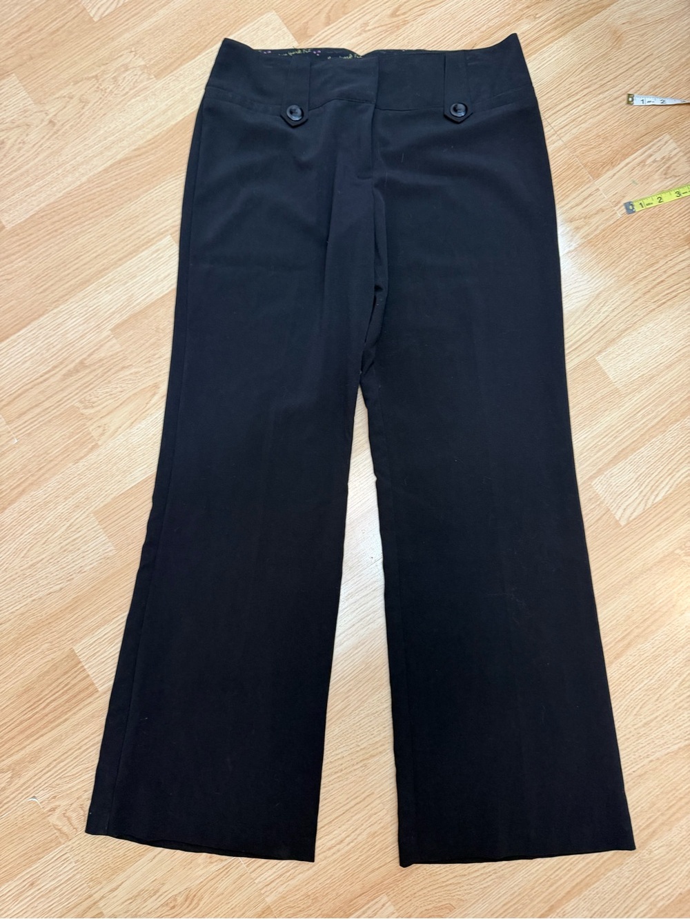 IZ Byer Women’s Black Bootcut Career Dress Pants Stretch Size 11 Classic